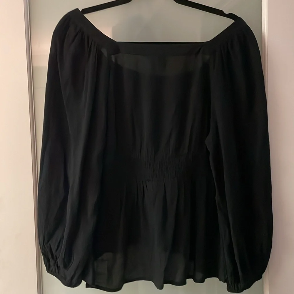 NWT Old Navy Size L Peasant Button-Front Top - Picture 5 of 5